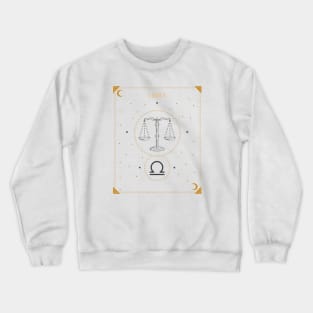 Libra | Astrology Zodiac Sign Design Crewneck Sweatshirt